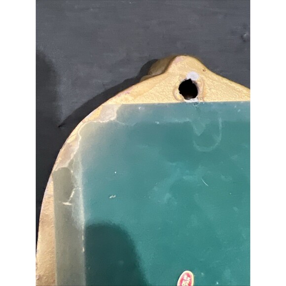 Gold Gilt Ornate Plaster Wall Mirror Rococo Baroque Style Oval Small Vintage - Picture 14 of 16